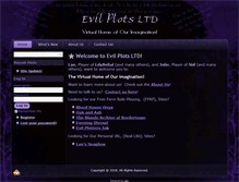 Tablet Screenshot of evilplots-ltd.com